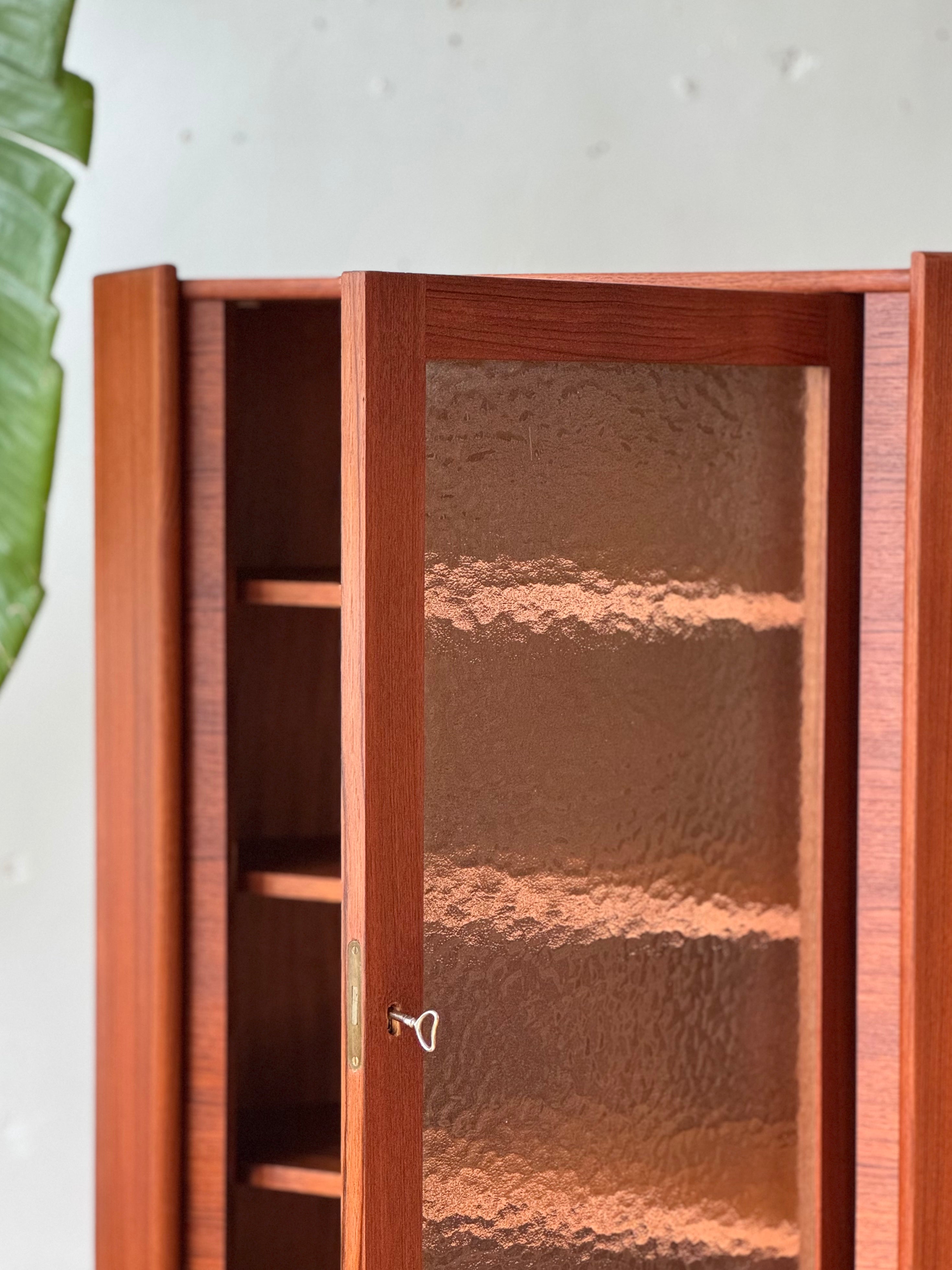 Danish Modern Teak Corner Cabinet #3225