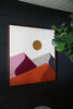 Geometric Landscape Wall Hanging by Lisa Marie Quilts