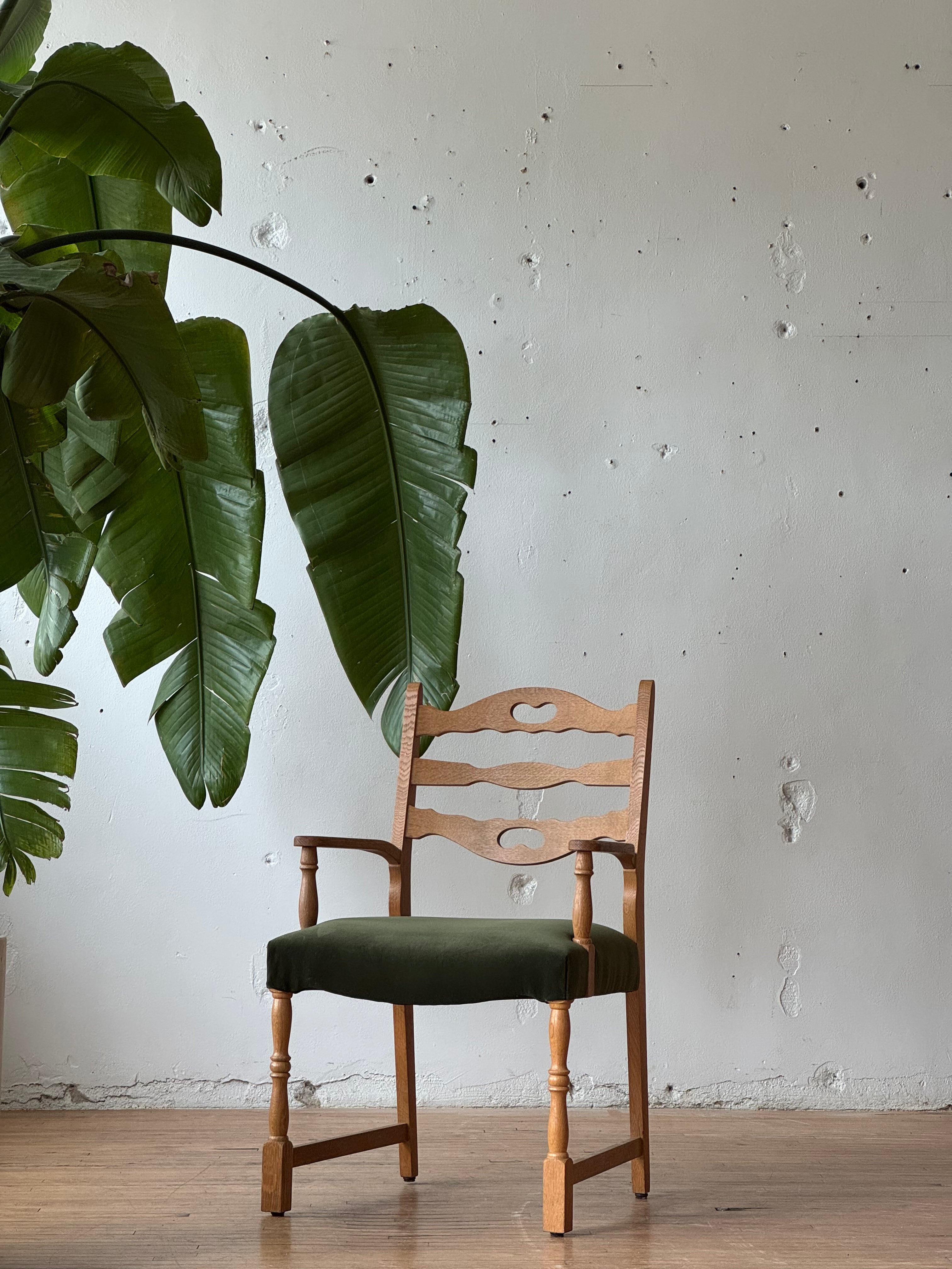 Danish Oak Side Chair by Henning Kjaernulf