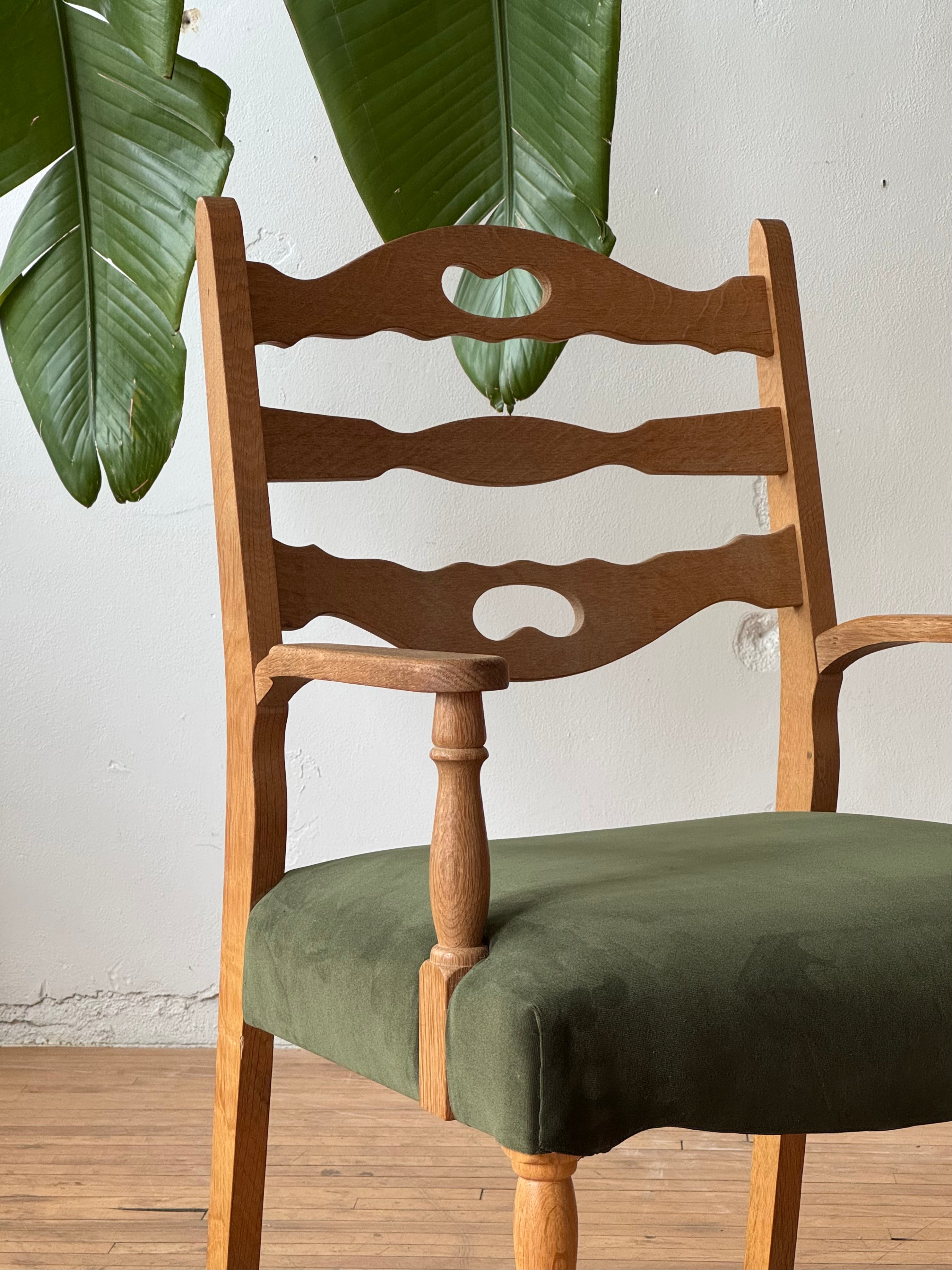 Danish Oak Side Chair by Henning Kjaernulf