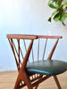 Teak & Leather Side Chair by Helge Sibast