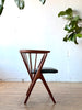 Teak & Leather Side Chair by Helge Sibast