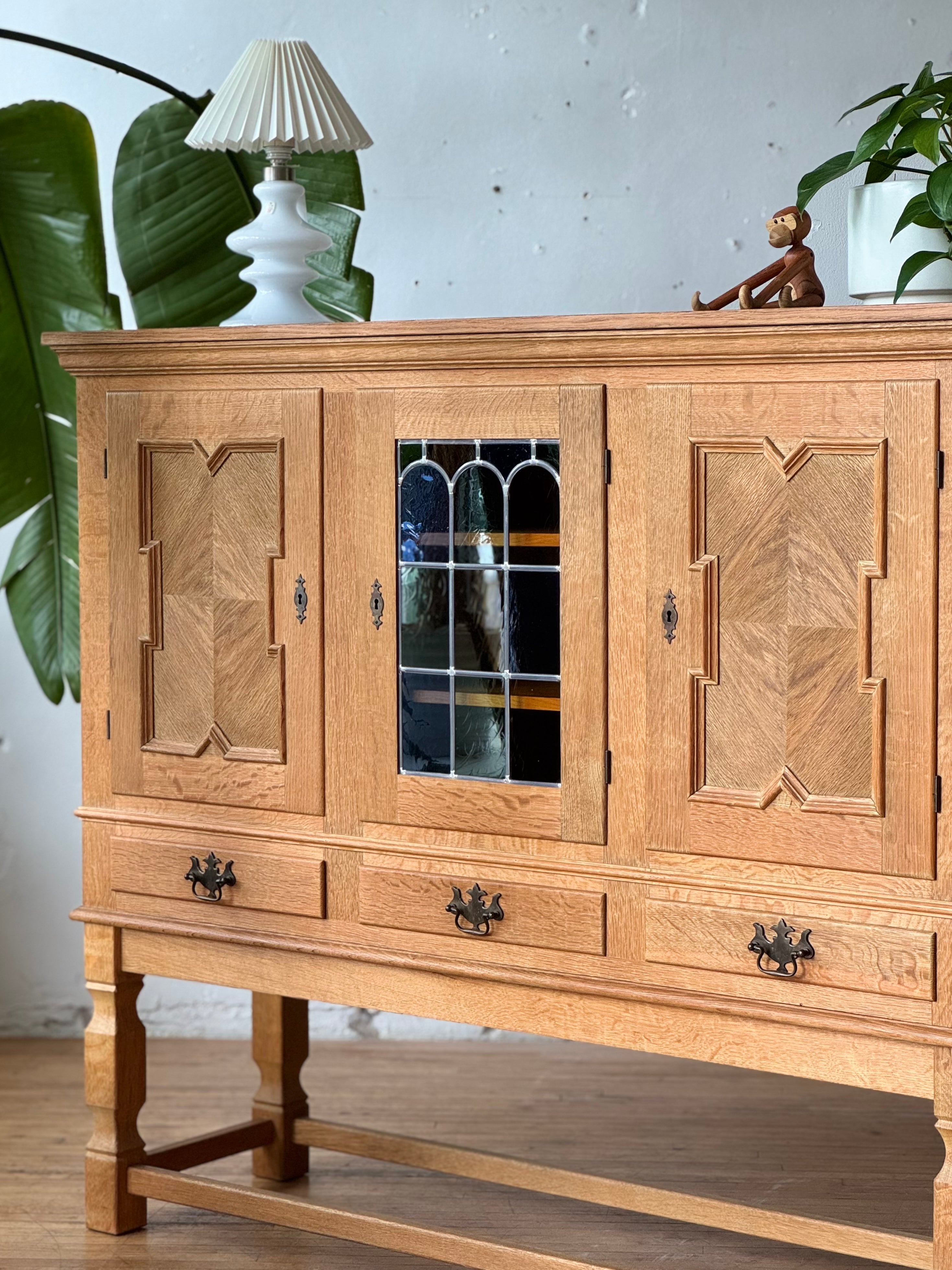 Danish Oak Highboard by Henning Kjaernulf #2864