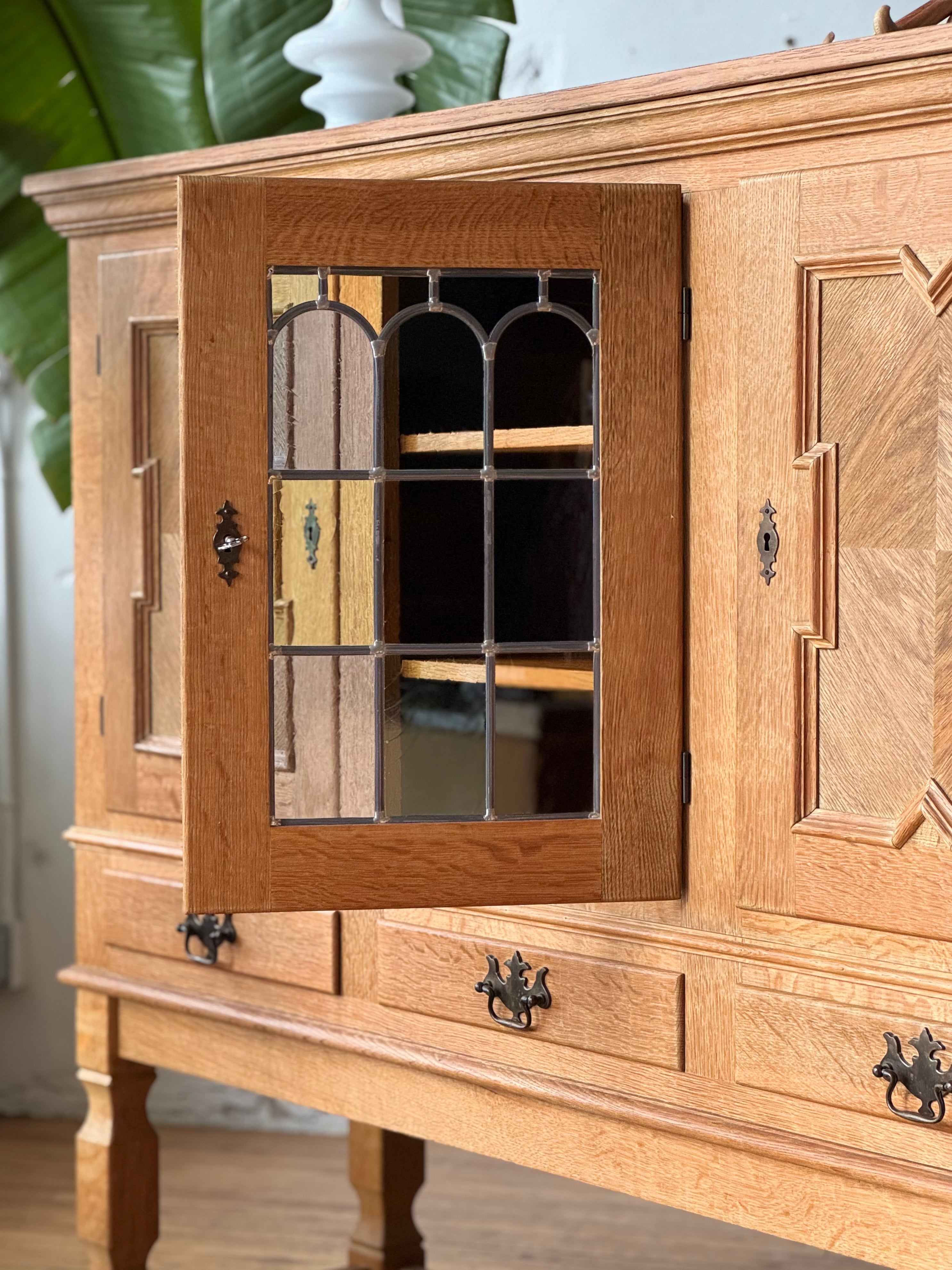 Danish Oak Highboard by Henning Kjaernulf #2864