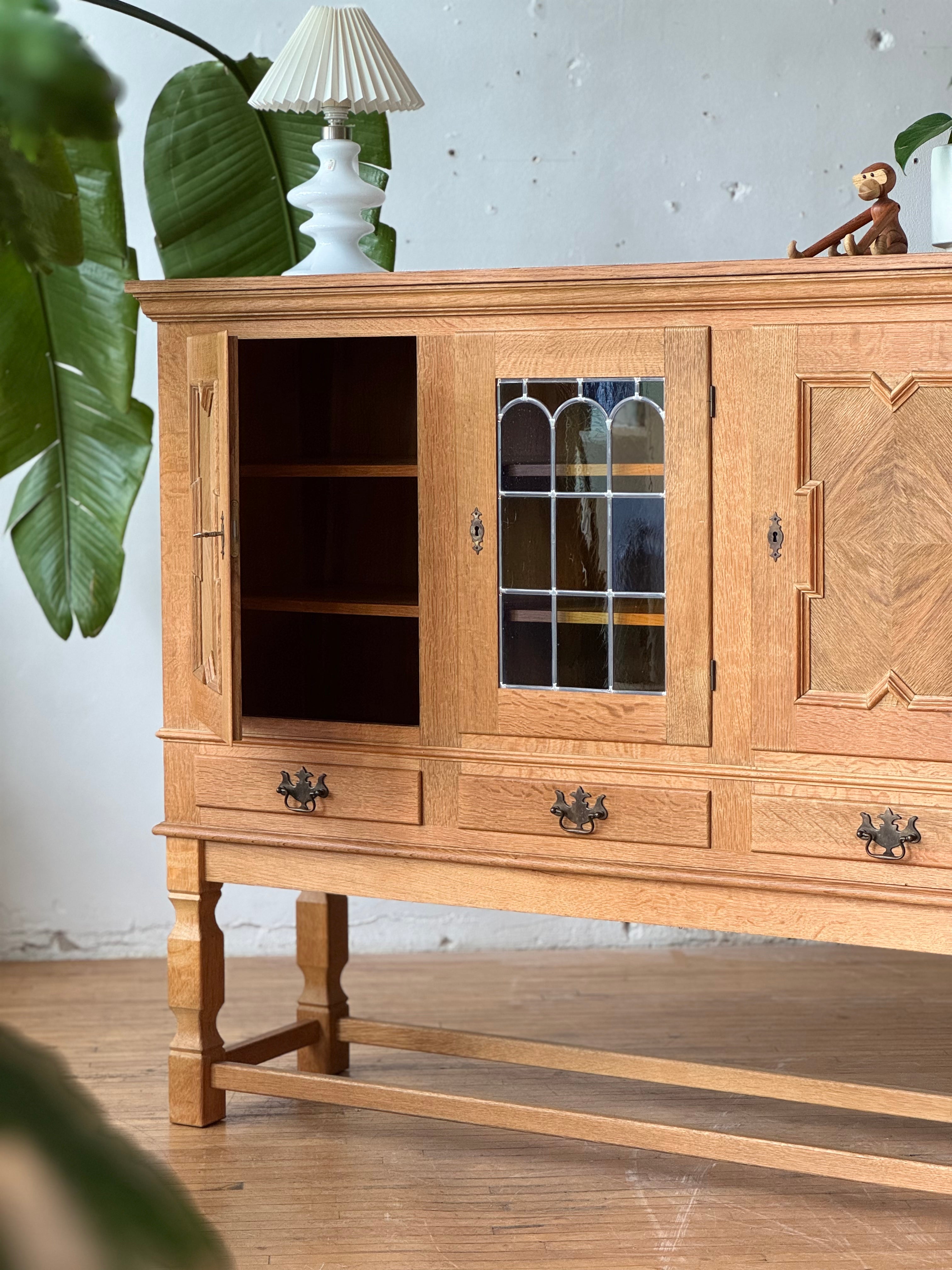 Danish Oak Highboard by Henning Kjaernulf #2864