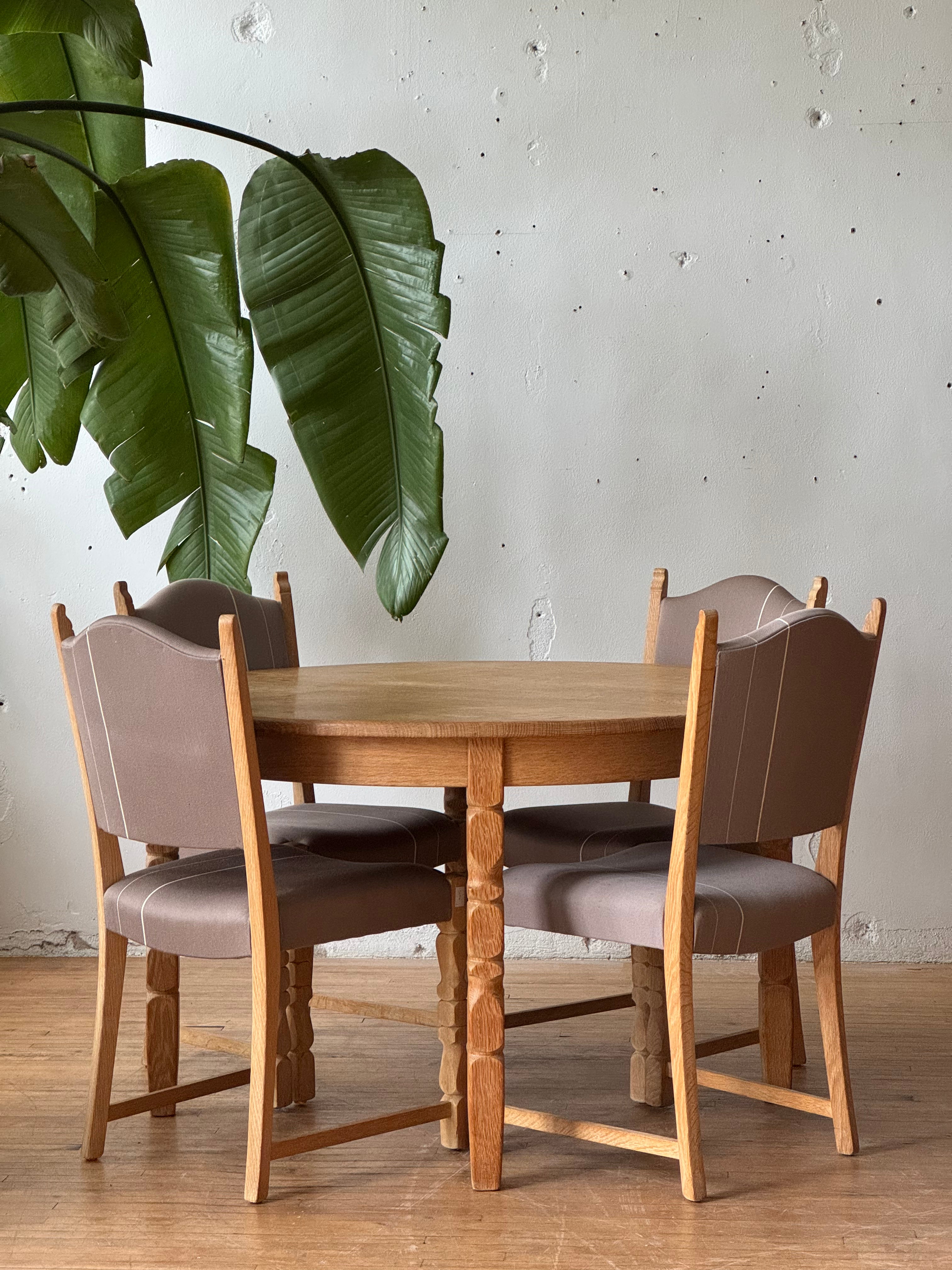 Danish Oak Dining Table #2924