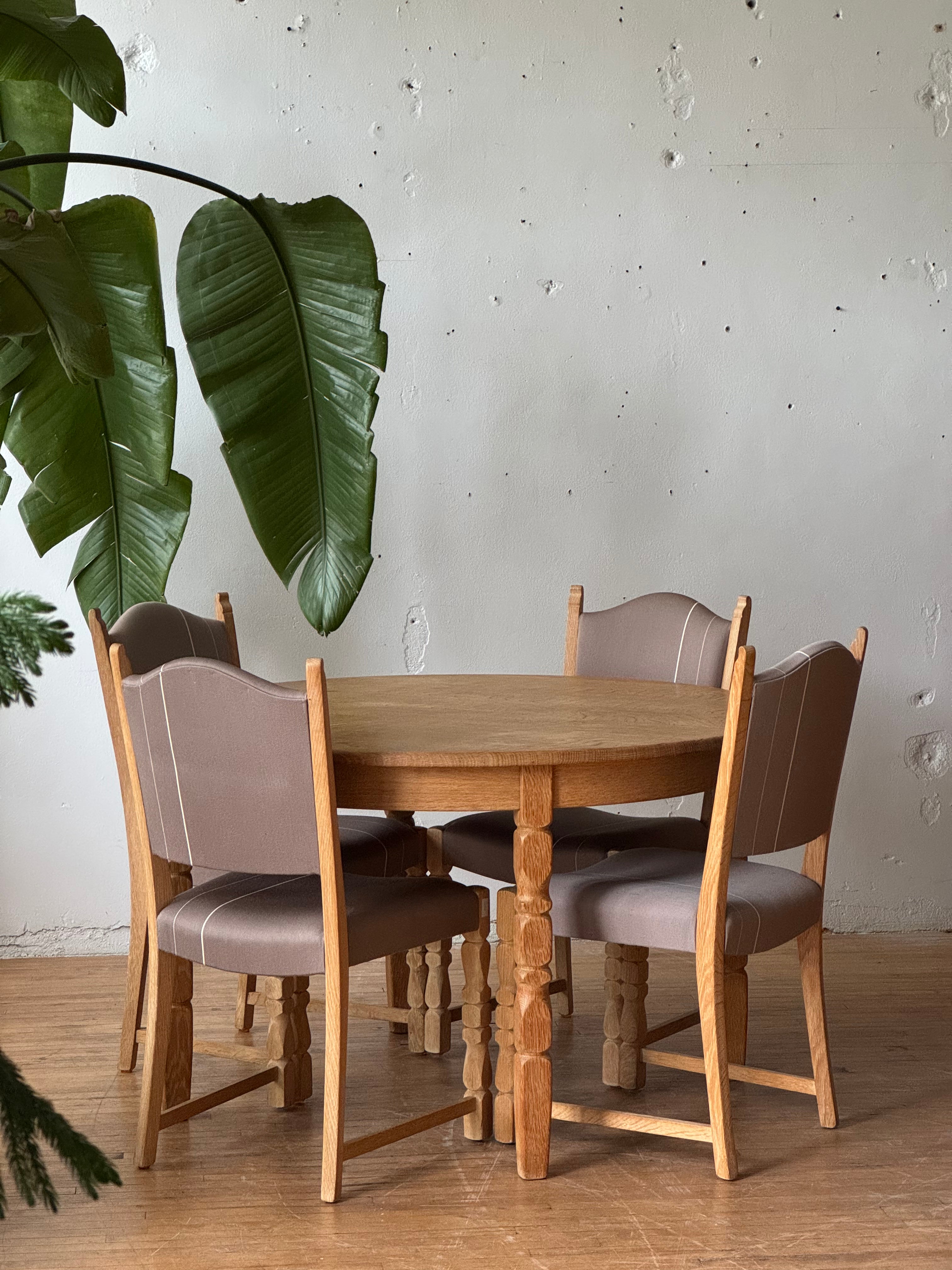Danish Oak Dining Table #2924