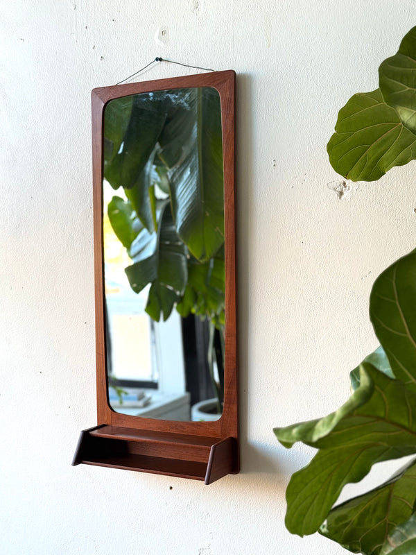 Teak Mirror with Shelf #651