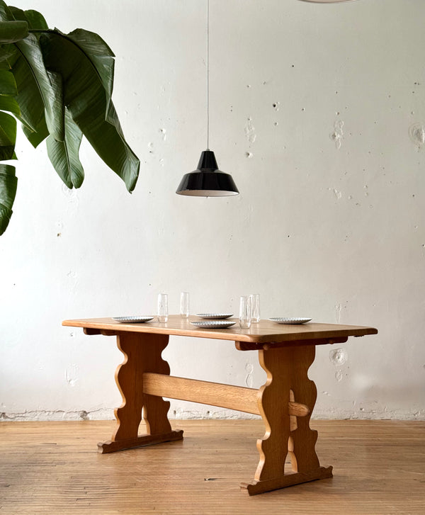 Oak Dining Table by Henning Kjaernulf