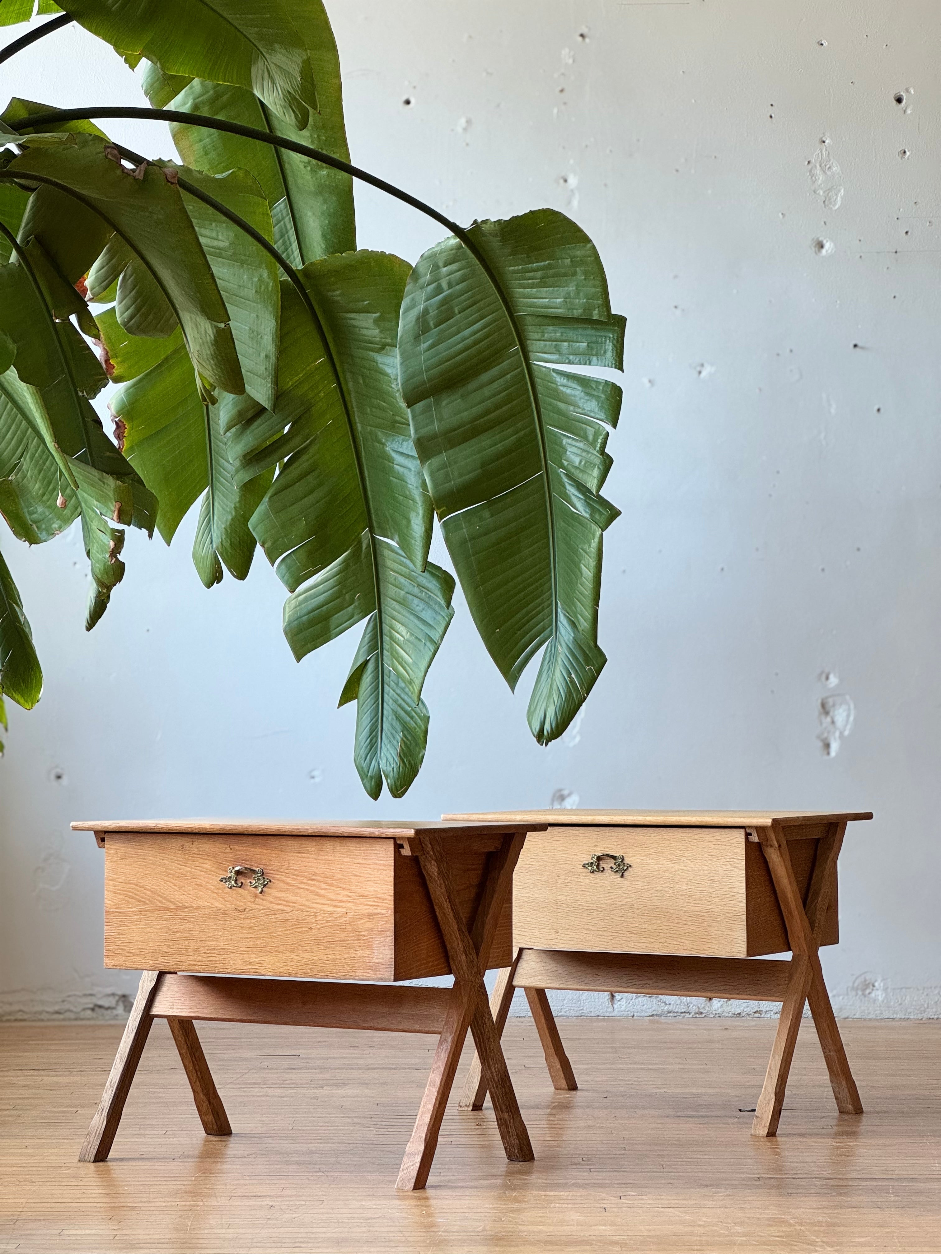 Danish Oak Sewing / Side Table #3381
