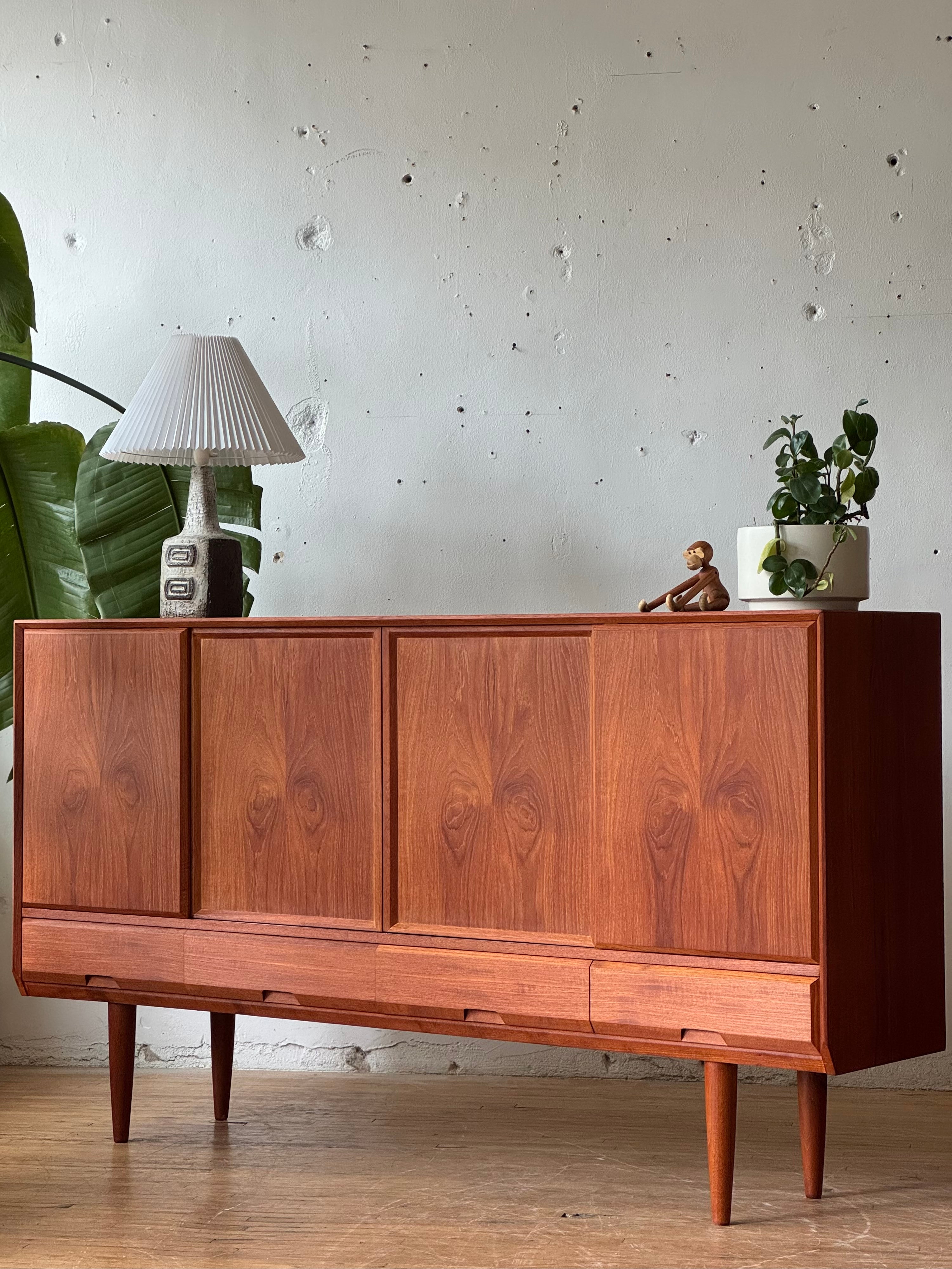 Danish Modern Highboard in Teak #3321