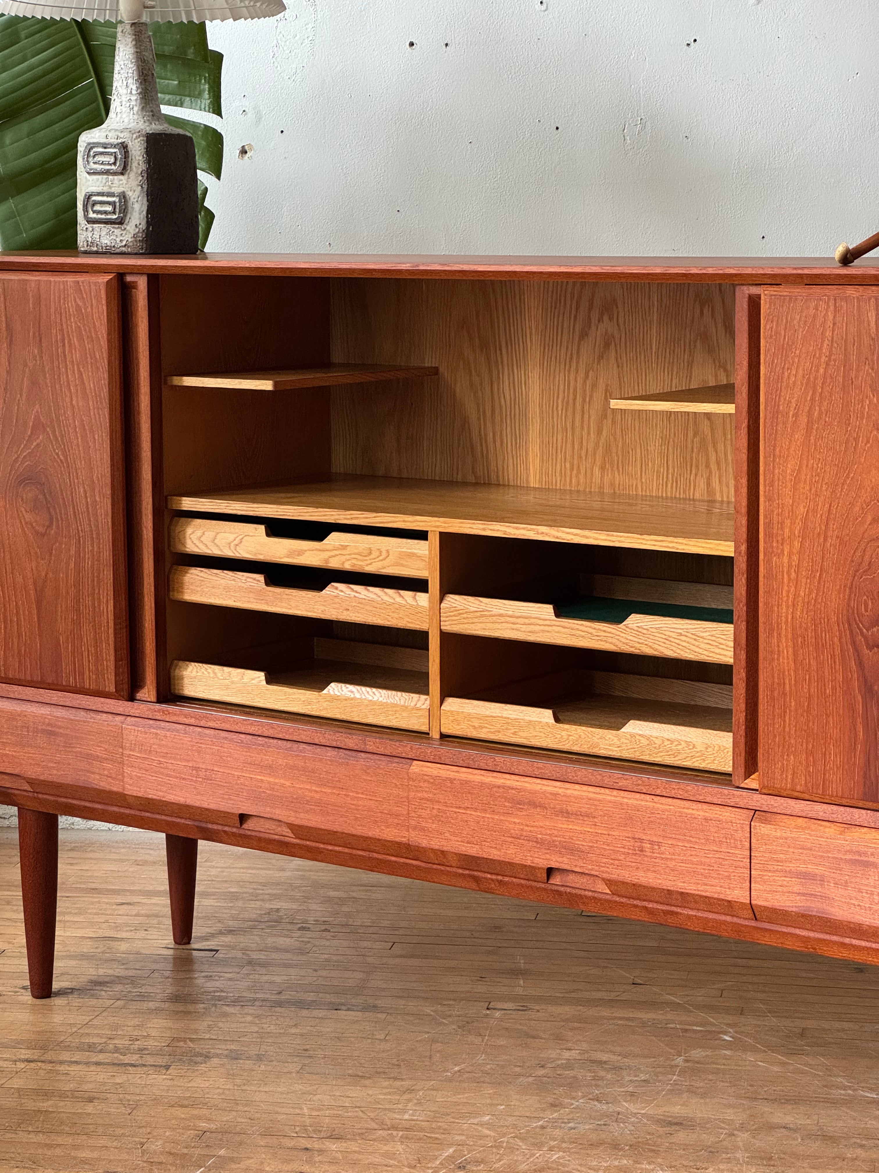 Danish Modern Highboard in Teak #3321