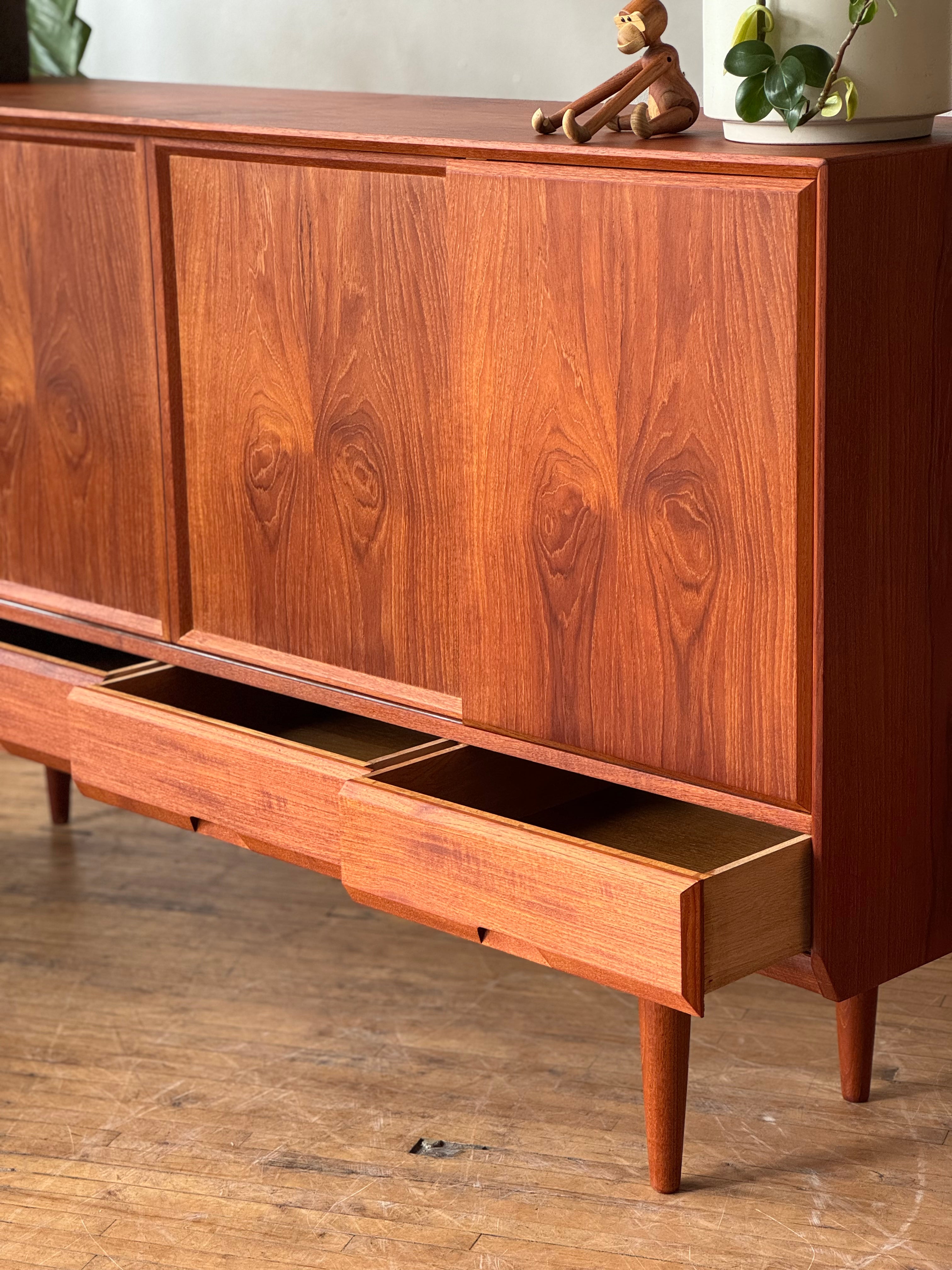 Danish Modern Highboard in Teak #3321