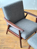 Teak Lounge Chair & Ottoman #176