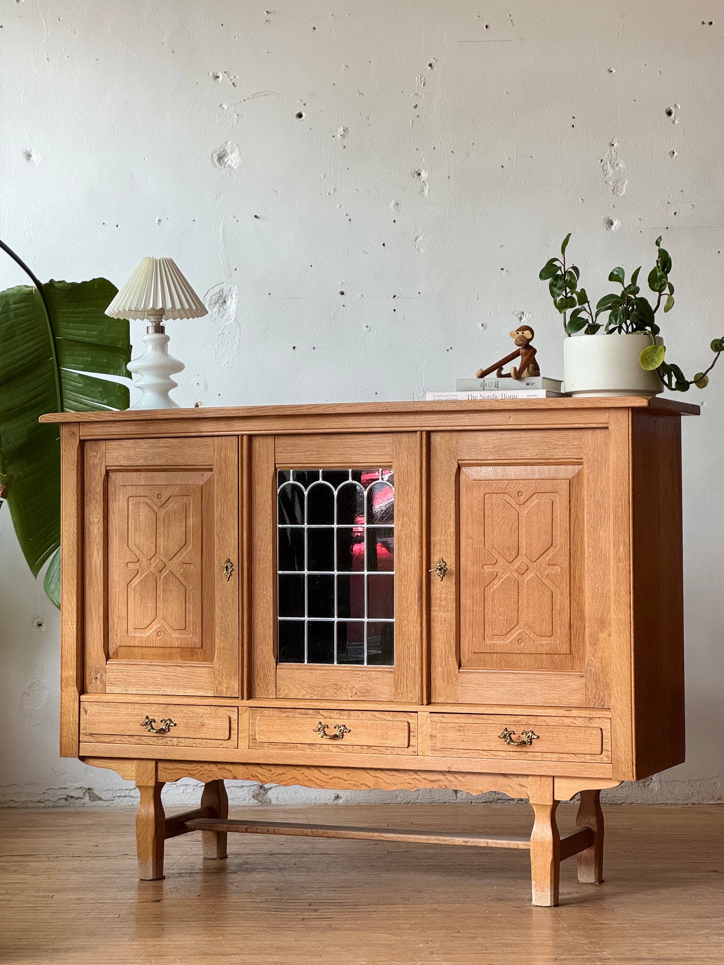 Oak & Glass Highboard by Henning Kjaernulf #3754