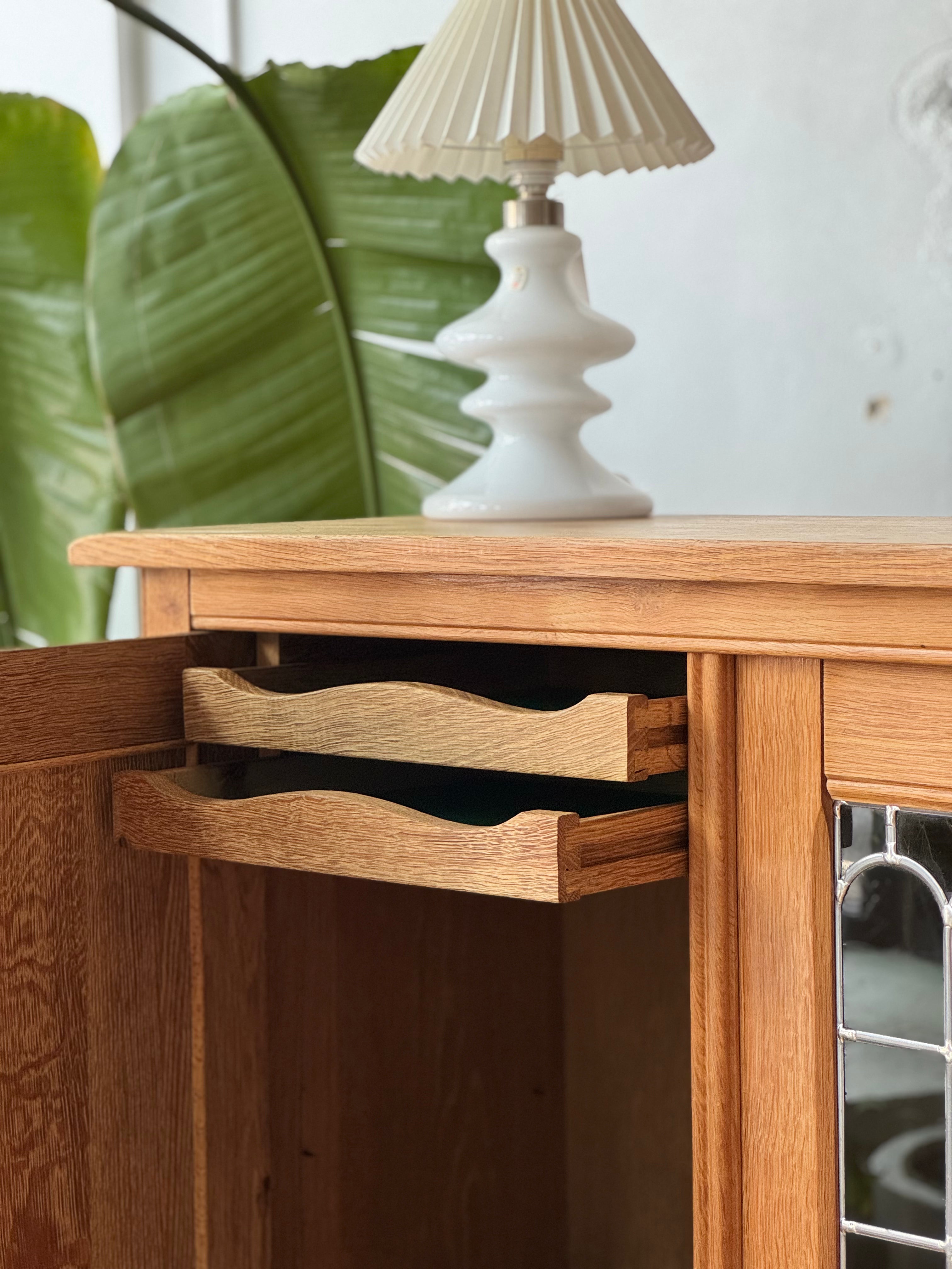 Oak & Glass Highboard by Henning Kjaernulf #3754