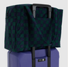 Cloud Carry On - Navy Green Check