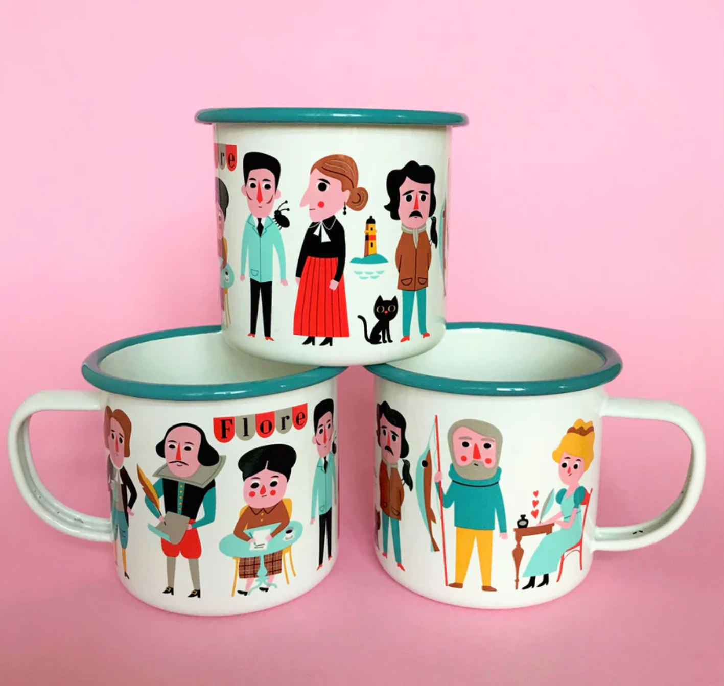 Book Lover Enamel Mug