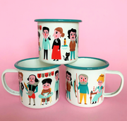 Book Lover Enamel Mug