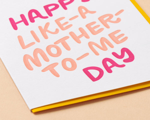 Like a Mother Mother's Day Letterpress Greeting Card