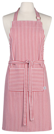 Narrow Red  Stripe Chef Apron