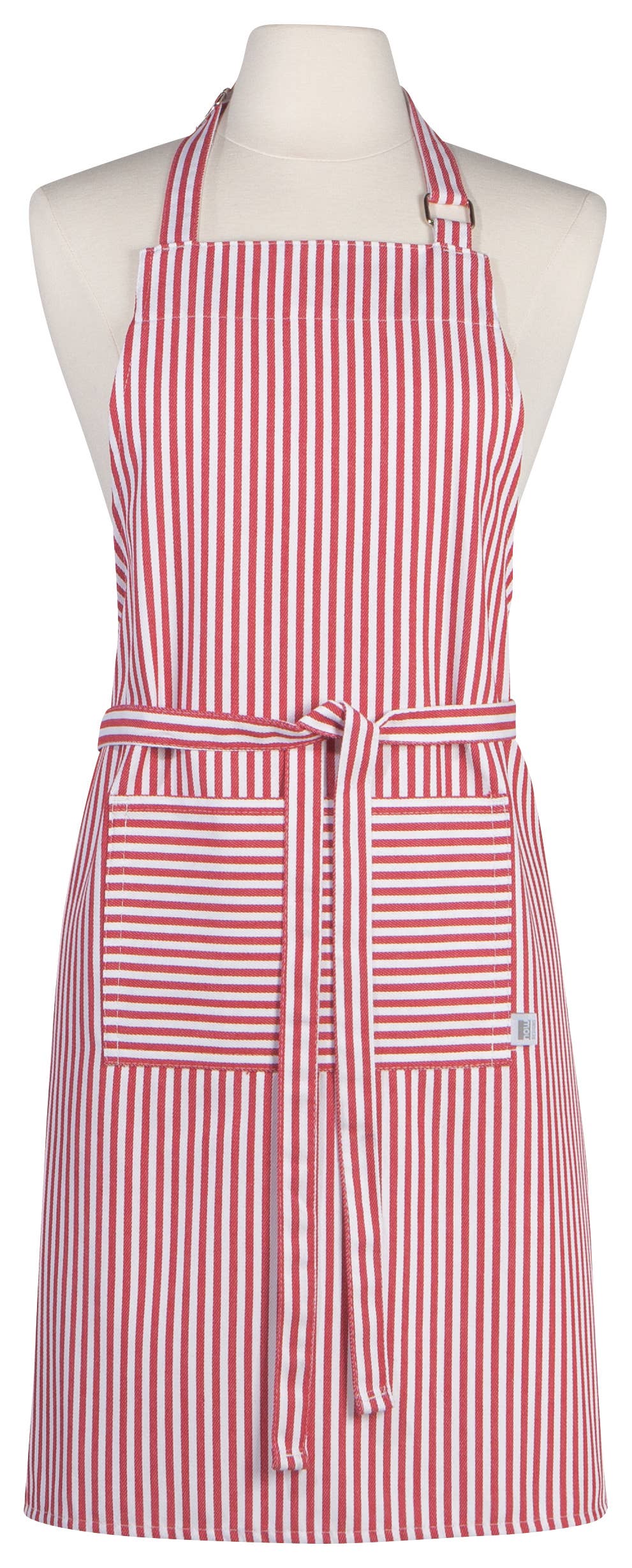 Narrow Red  Stripe Chef Apron