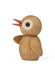 "Jokey Oak" Wooden Bird Figurine