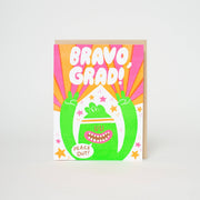 Graduation Monster Letterpress Greeting Card