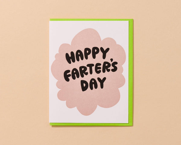 Happy Farter's Day Letterpress Card Father's Day Grandfather