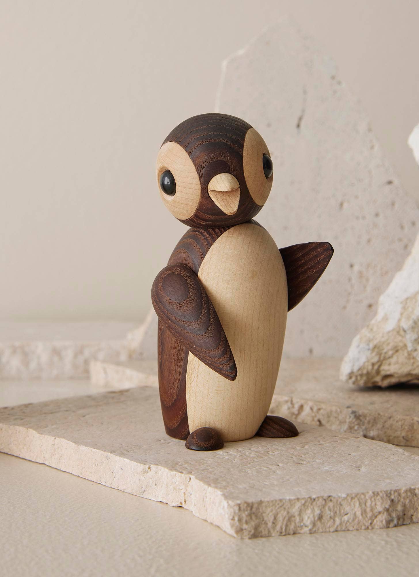 "Frost" Wooden Penguin Figurine