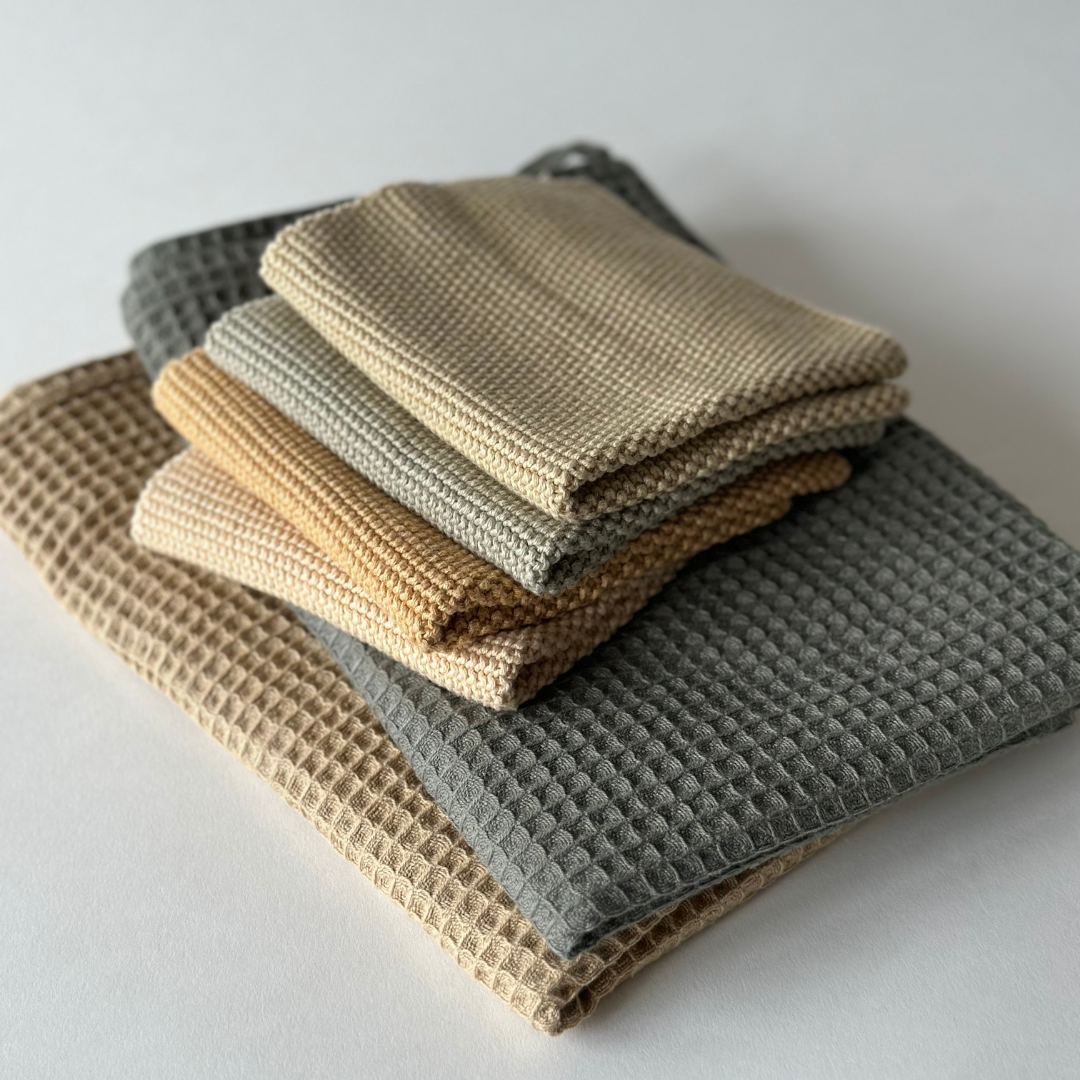 Tea Towel - 100% Organic Cotton - North - Olive: 50x70 cm