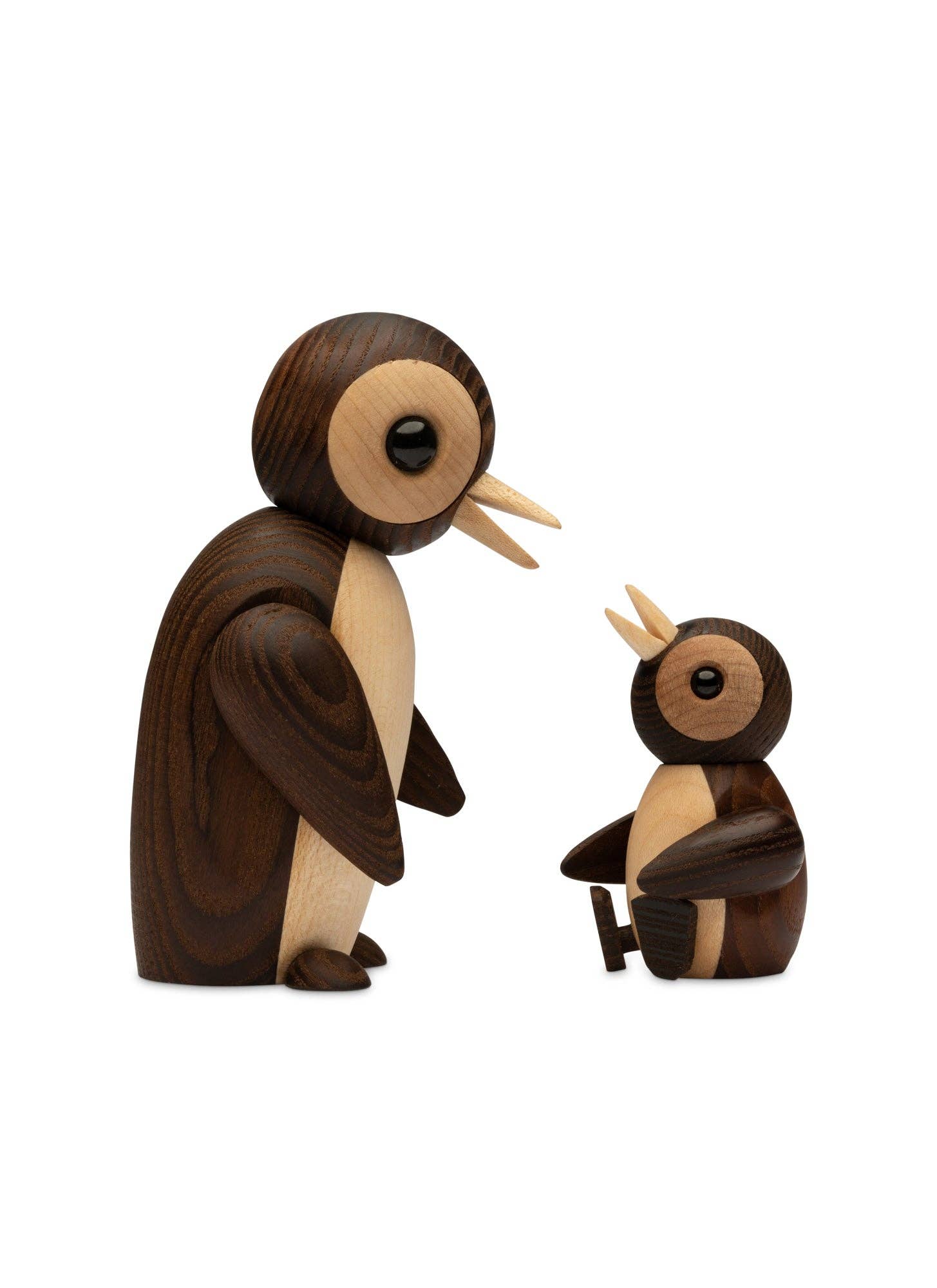 "Snow" Wooden Penguin Figurine