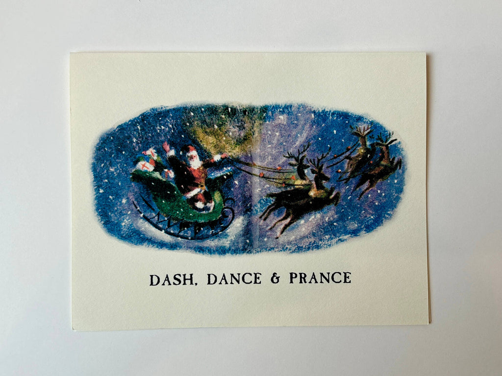 Dash, Dance, and Prance Holiday Greeting Card