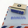 Analog Wooden Handle Rubber Stamp