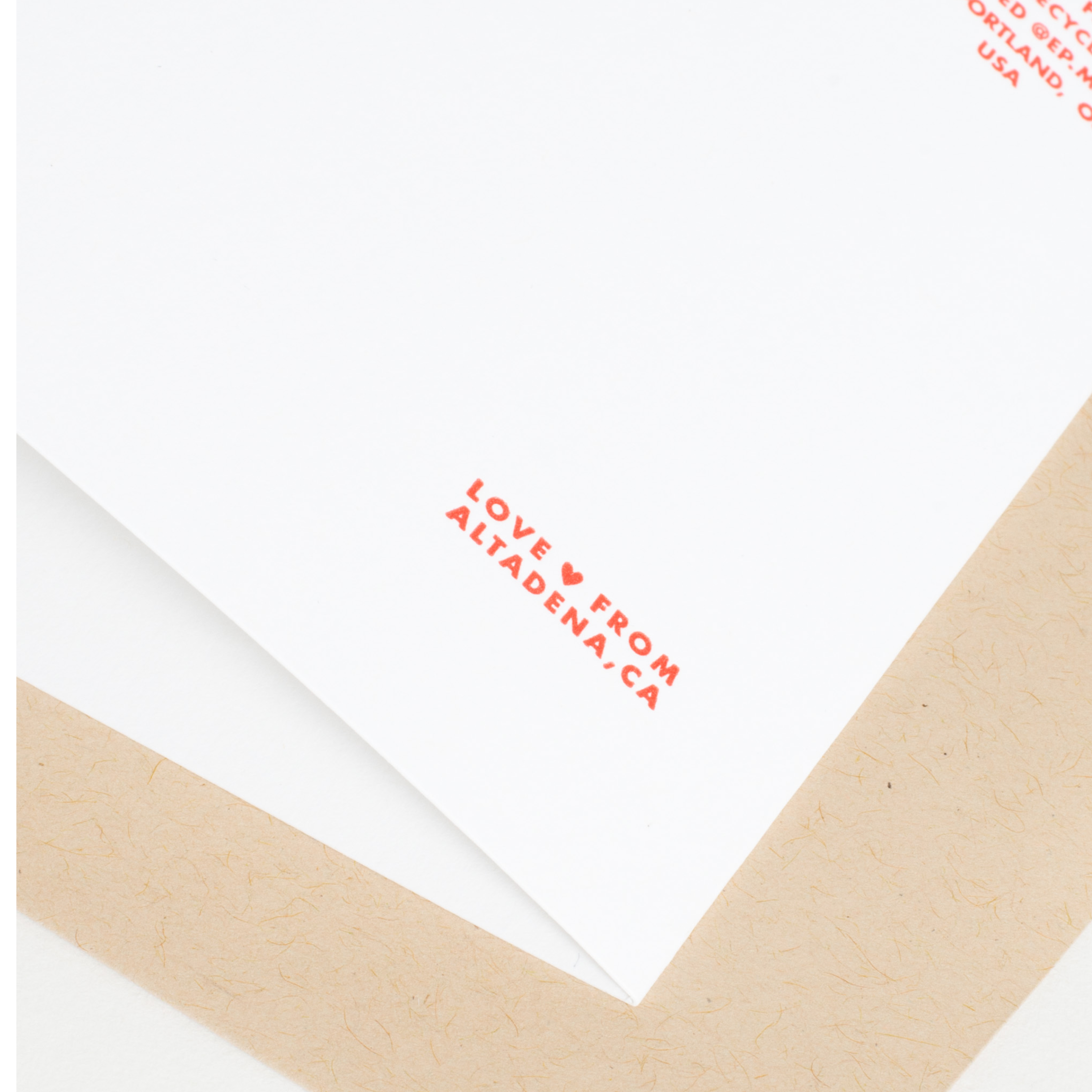 Snowy Walk Holiday Letterpress Card