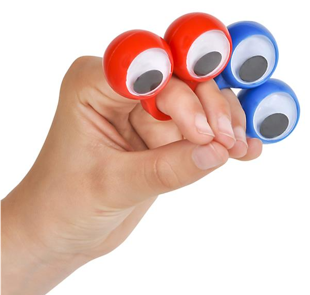 2.25" FINGER EYE PUPPETS LLB kids toys