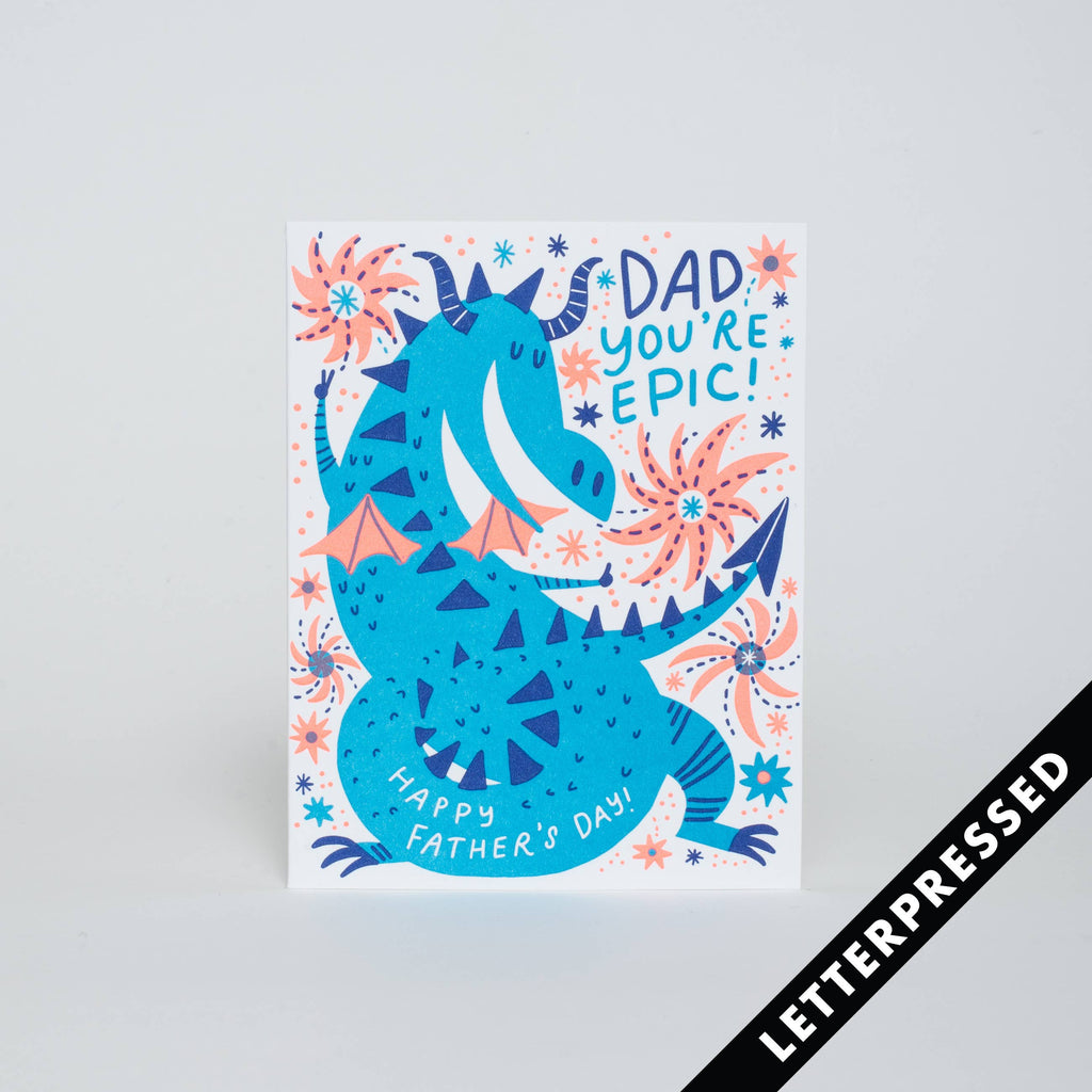 Epic Dragon Dad Greeting Card