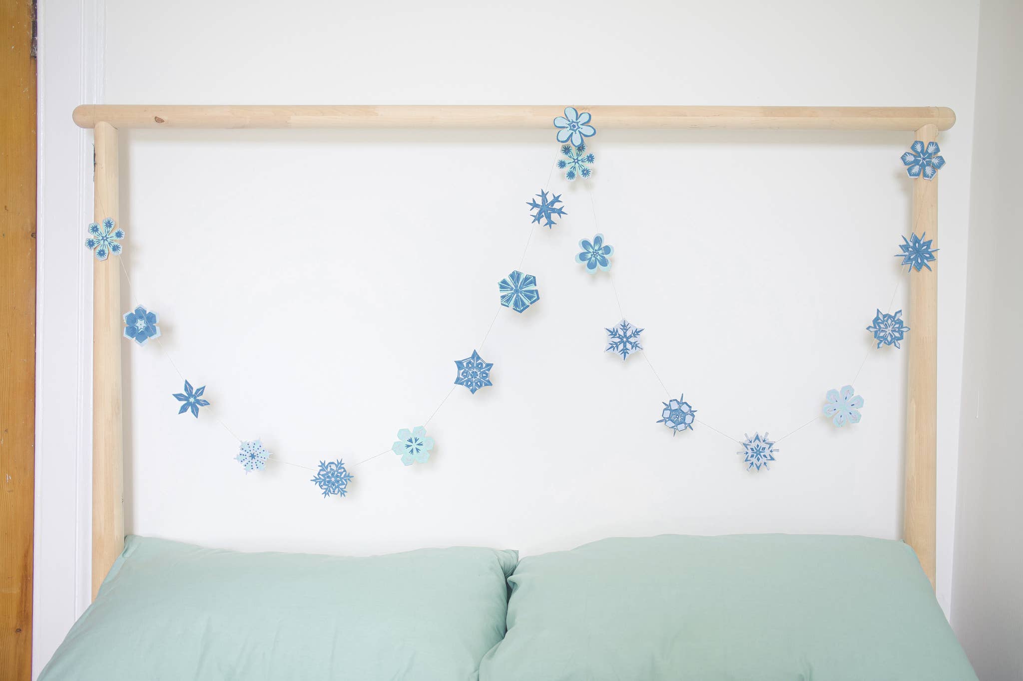 Snowflakes Sewn Garland