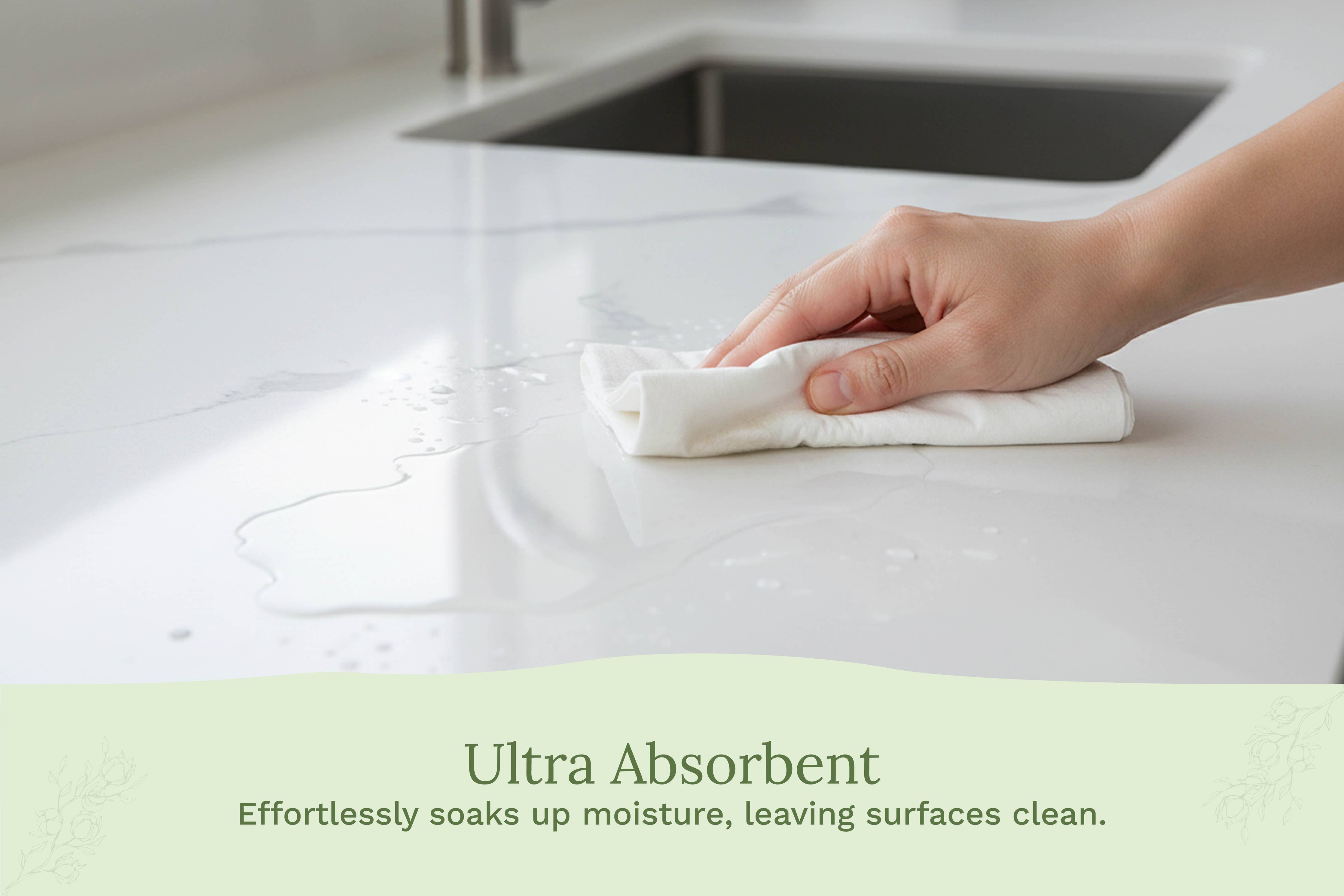 Natural Cotton Flour Sack Towels for Kitchen and Baking