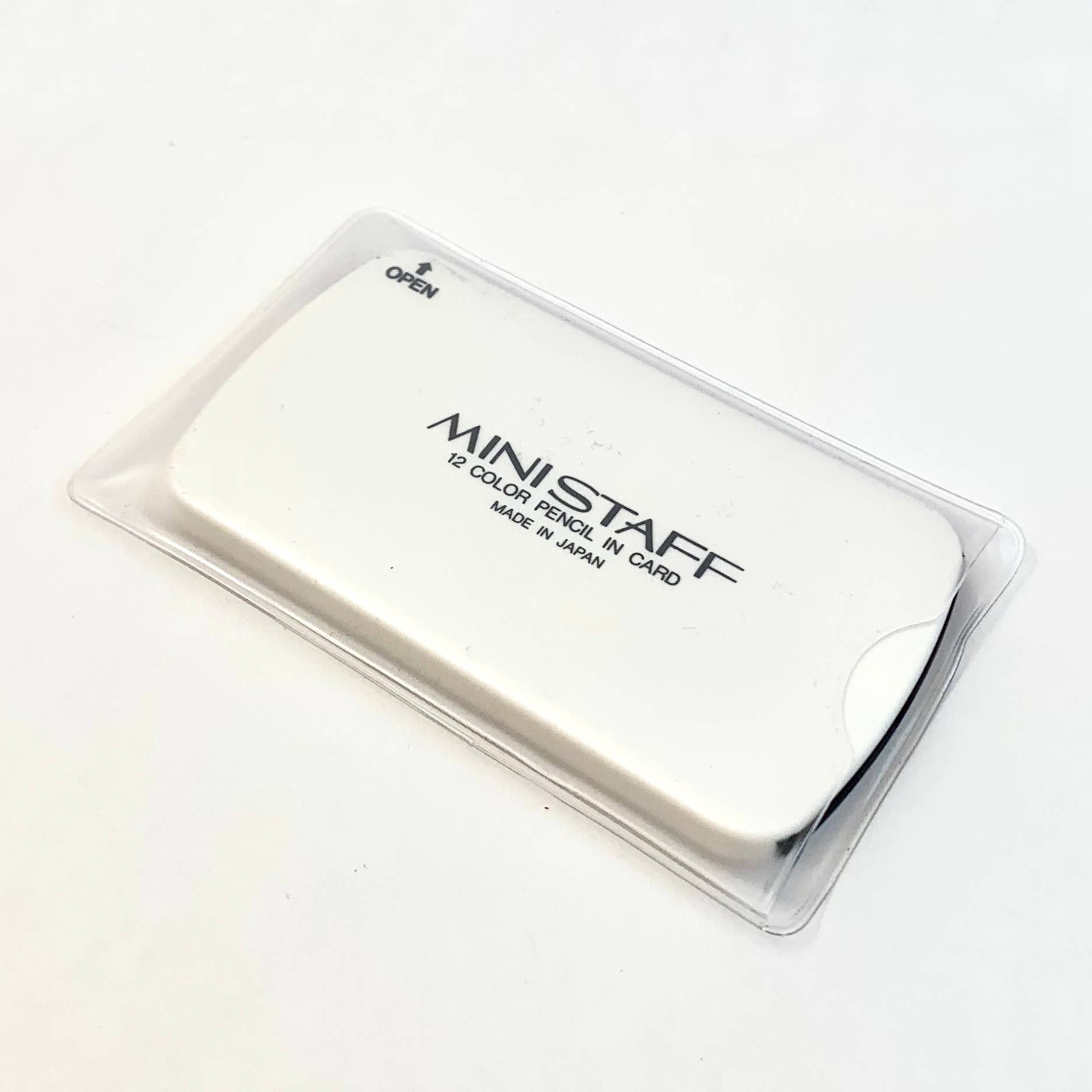 12 Mini Pencils in White Card Case