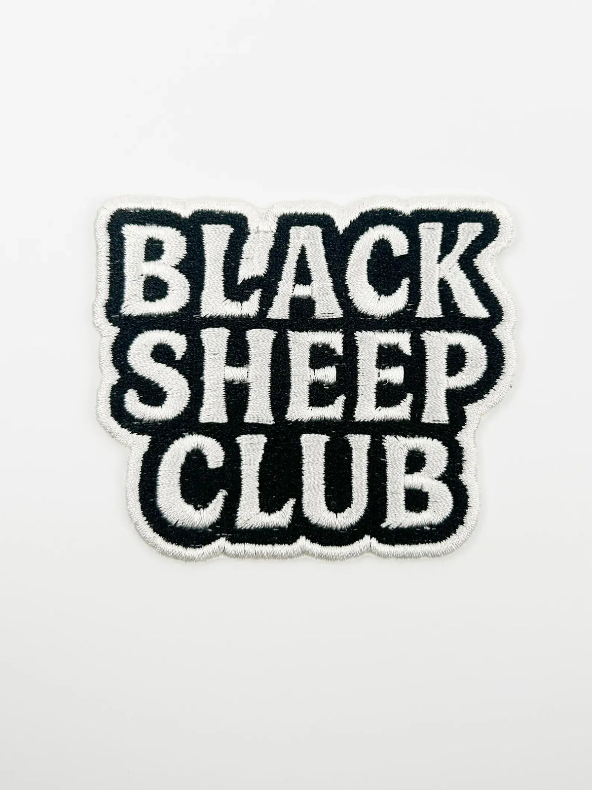BLACK SHEEP CLUB Embroidered Iron-On Patch