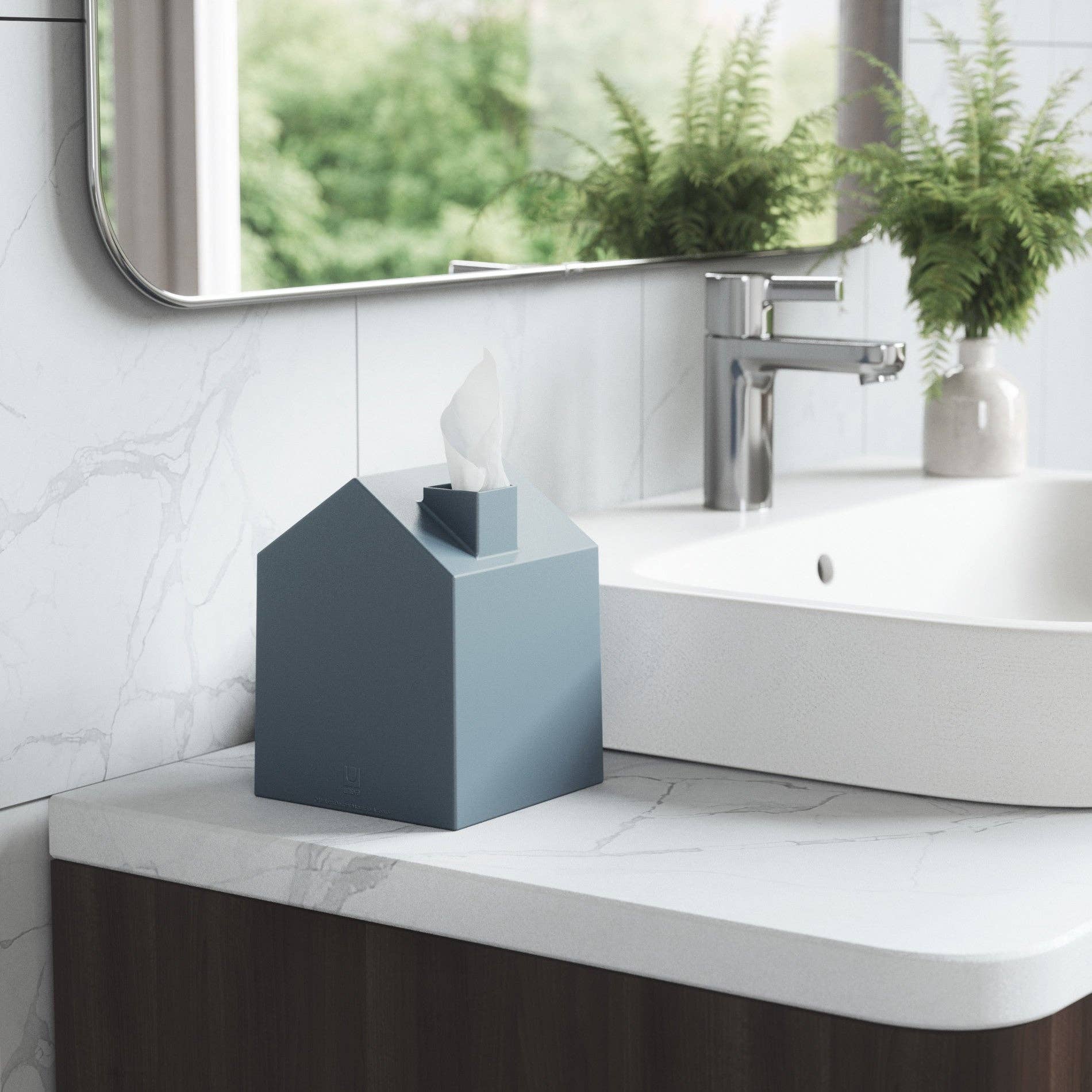 Casa Tissue Cover: Slate Blue