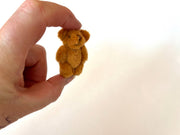 Tiny Soft Stuffed Ginger Teddy Bear  