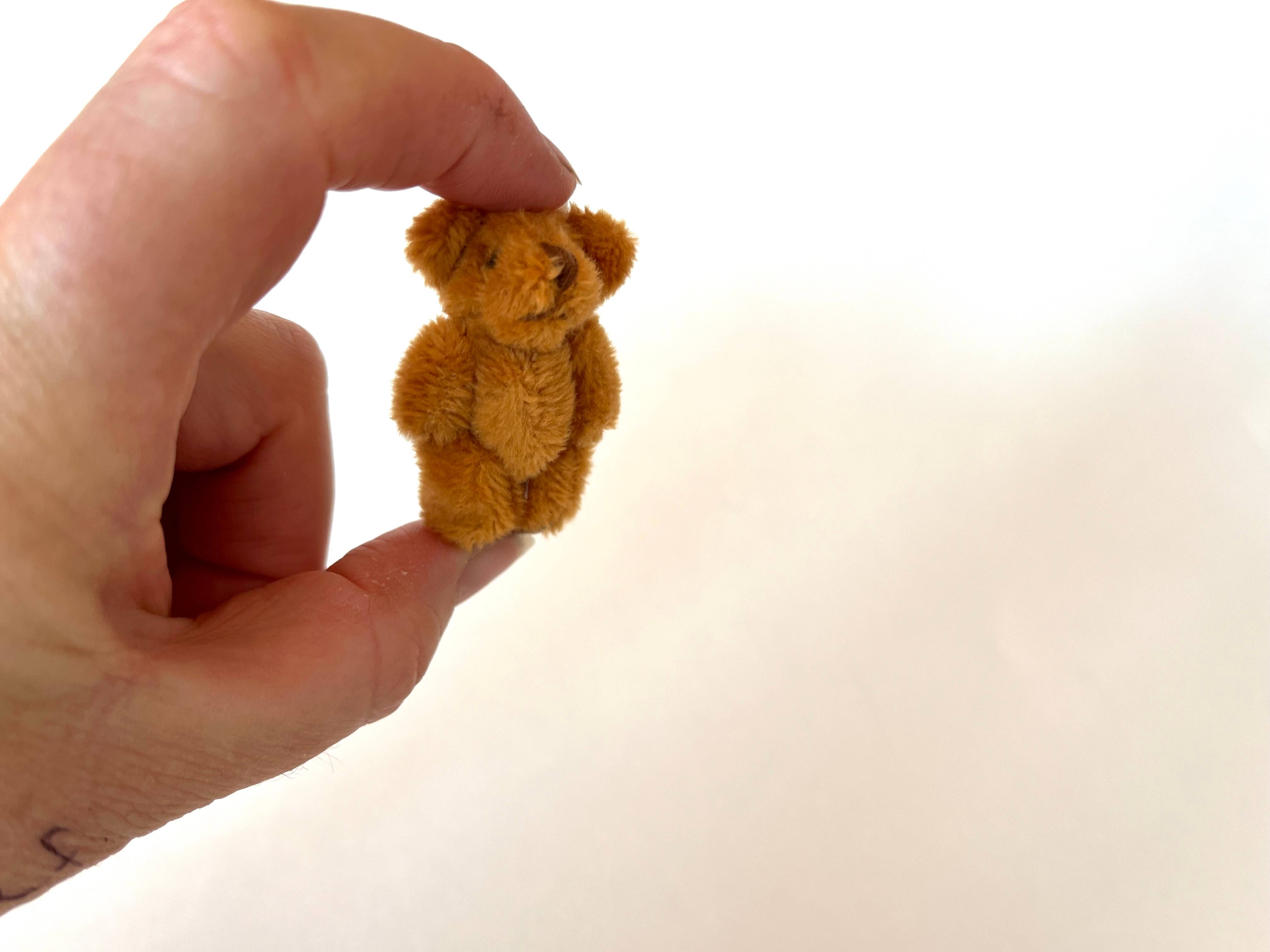 Tiny Soft Stuffed Ginger Teddy Bear  