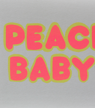 PEACE BABY GREETING CARD