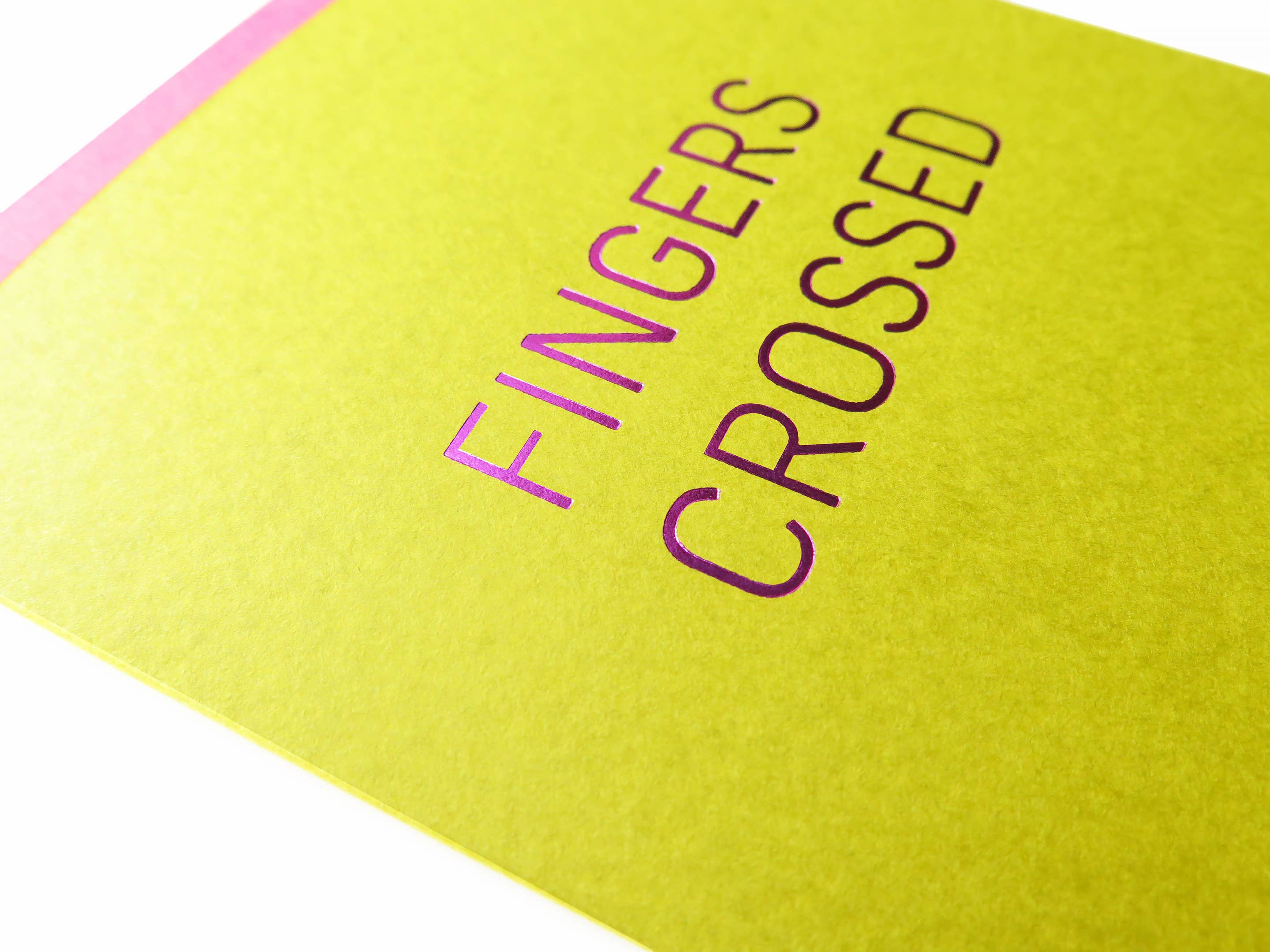 Fingers Crossed Greeting Card