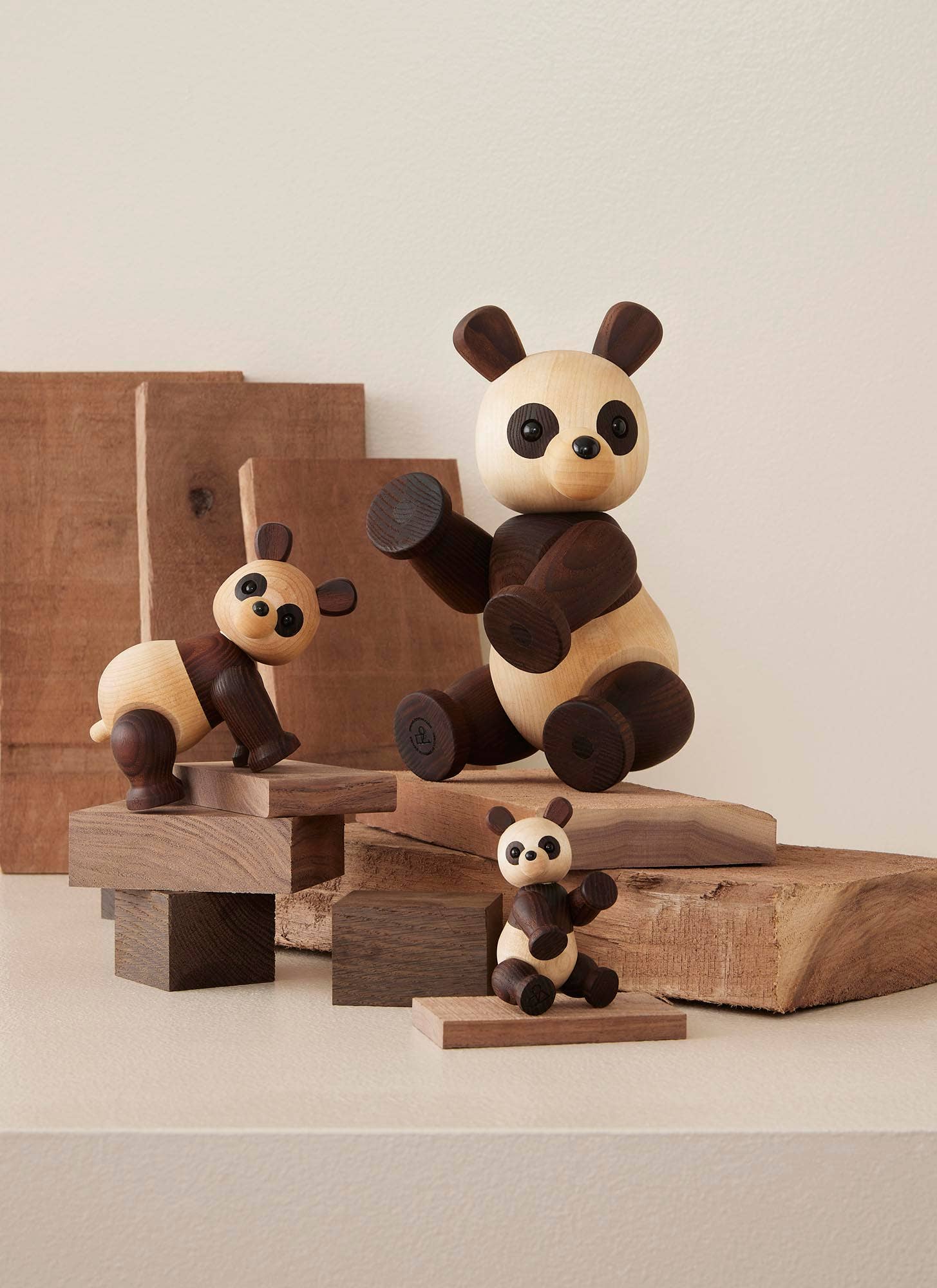 "Pixi" Wooden Panda Figurine