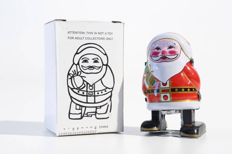 Walking Santa Claus Collectors Toy