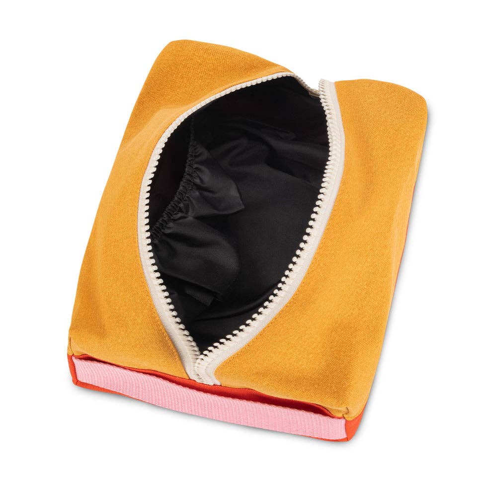 Dopp Kit: Two Tone Poppy Turmeric
