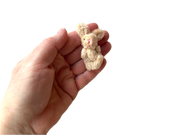 Tiny Beige Stuffed Bunny Rabbit  